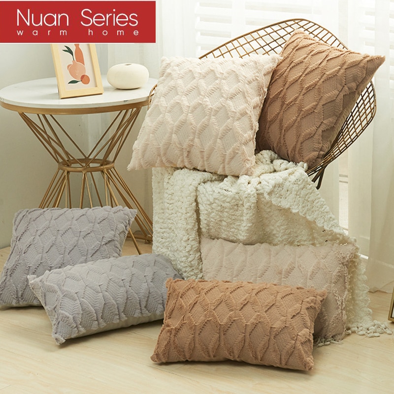 Fur-Decorative-Cushion-Cover-Pillow-Sofa-Plush-Pillowcase-Living-Room-Decoration-Nordic-Hug-Throw-Cushion-Covers