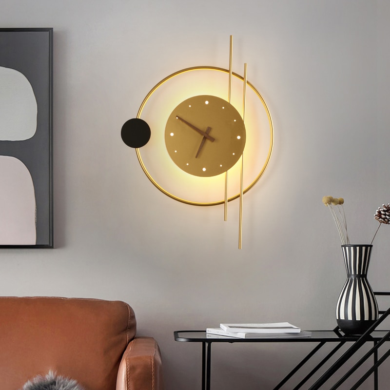 Hot-sale-Nordic-LED-Wall-Lamps-Art-Clock-Design-Wall-Sconce-Creative-Aisle-Bedroom-Living-Room-1
