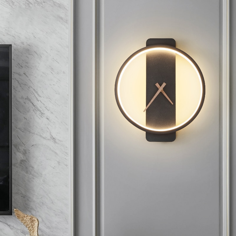 Hot-sale-Nordic-LED-Wall-Lamps-Art-Clock-Design-Wall-Sconce-Creative-Aisle-Bedroom-Living-Room-4