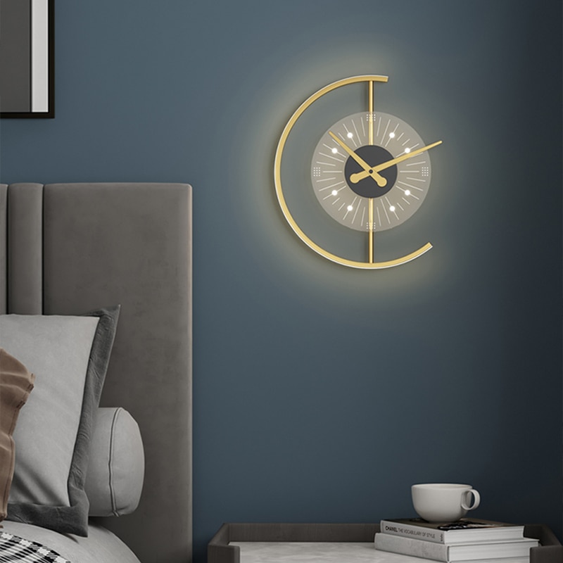 Hot-sale-Nordic-LED-Wall-Lamps-Art-Clock-Design-Wall-Sconce-Creative-Aisle-Bedroom-Living-Room-5