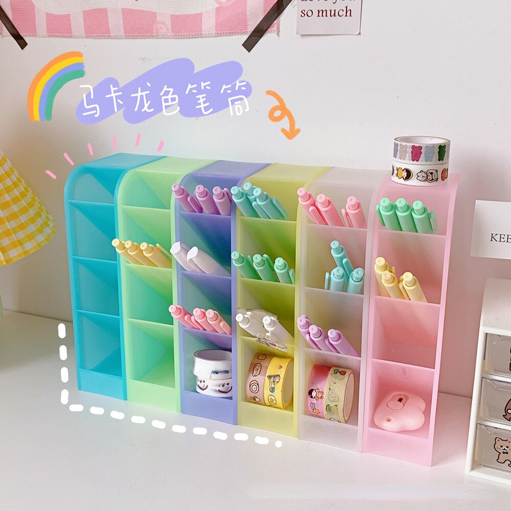 Kawaii-Pen-Holder-4-Girds-Desktop-Organizer-Big-Size-Desk-Cosmetics-Pencil-Storage-Box-Office-School