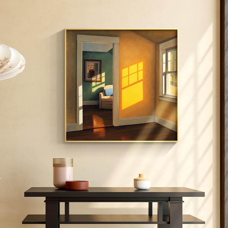 Nordic-Decoration-Window-Sunshine-Canvas-Painting-Wall-Art-Poster-and-Print-Decorative-Pictures-for-Living-room